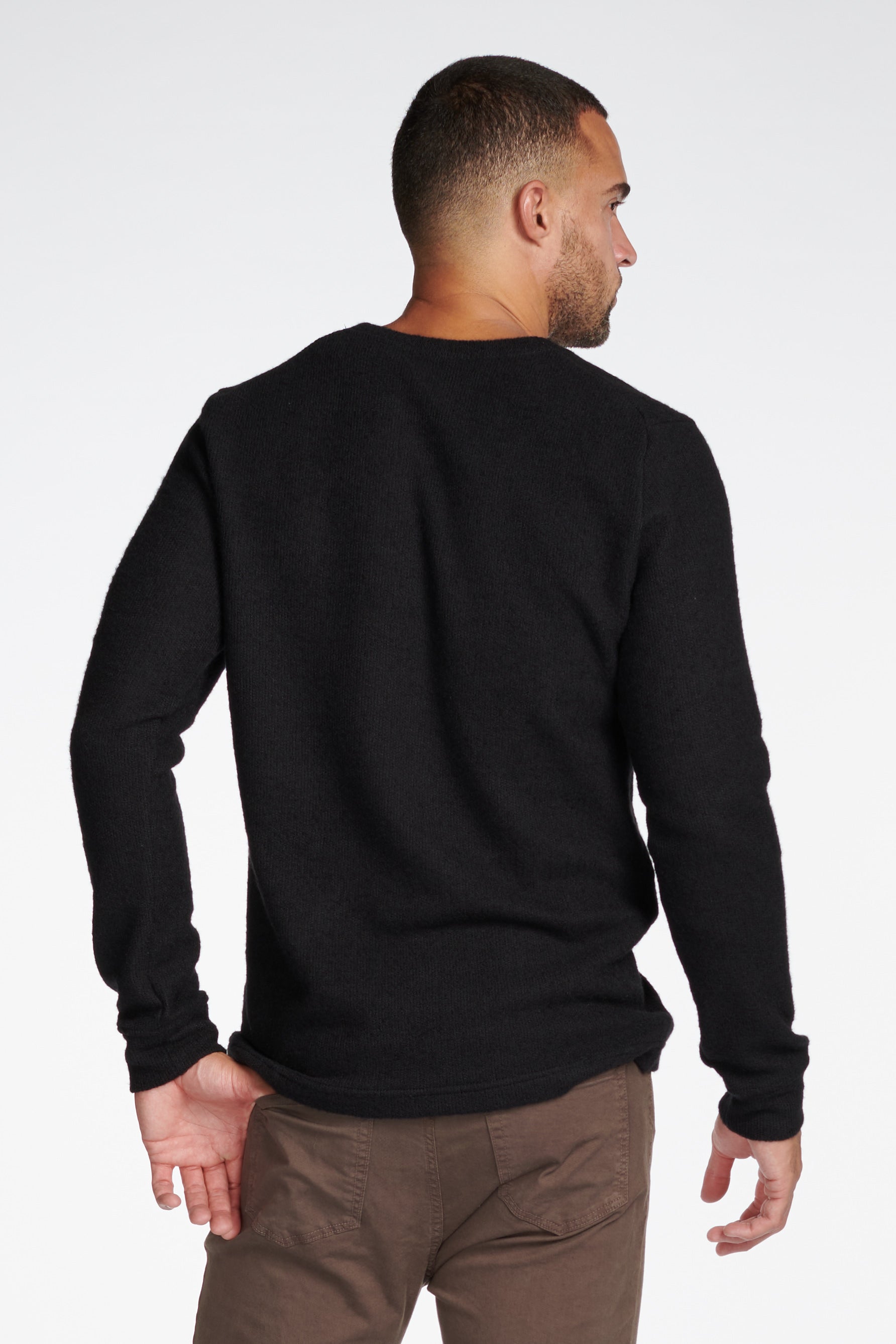 Men's Soft Knit Melange V-Neck Sweater