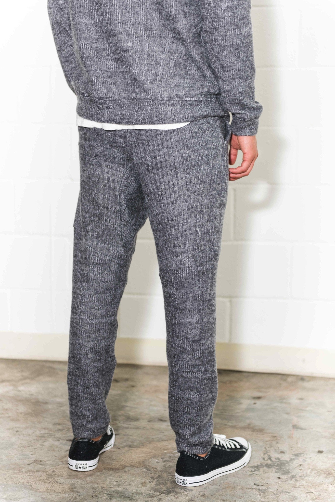 Men's Soft Knit Melange Jogger Pant