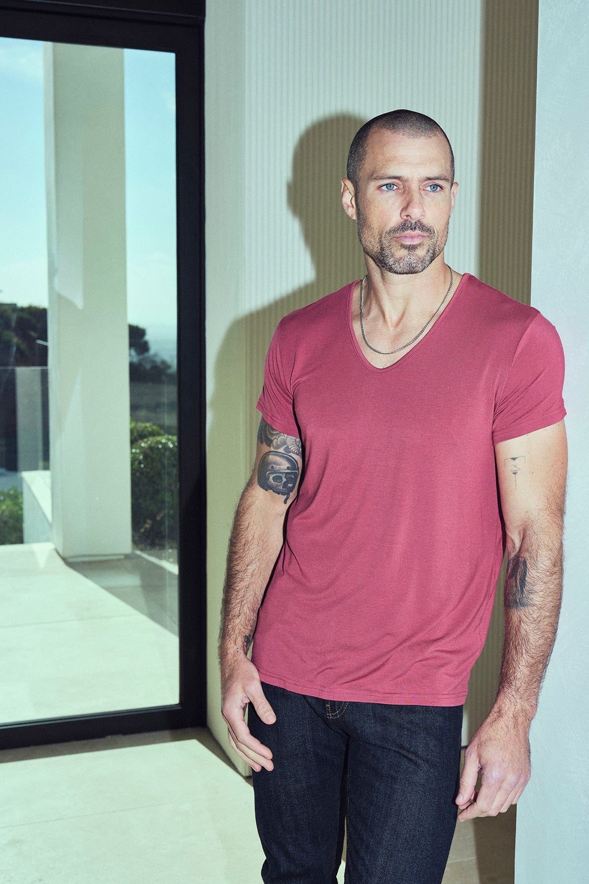 Men's Modal V-Neck Tee