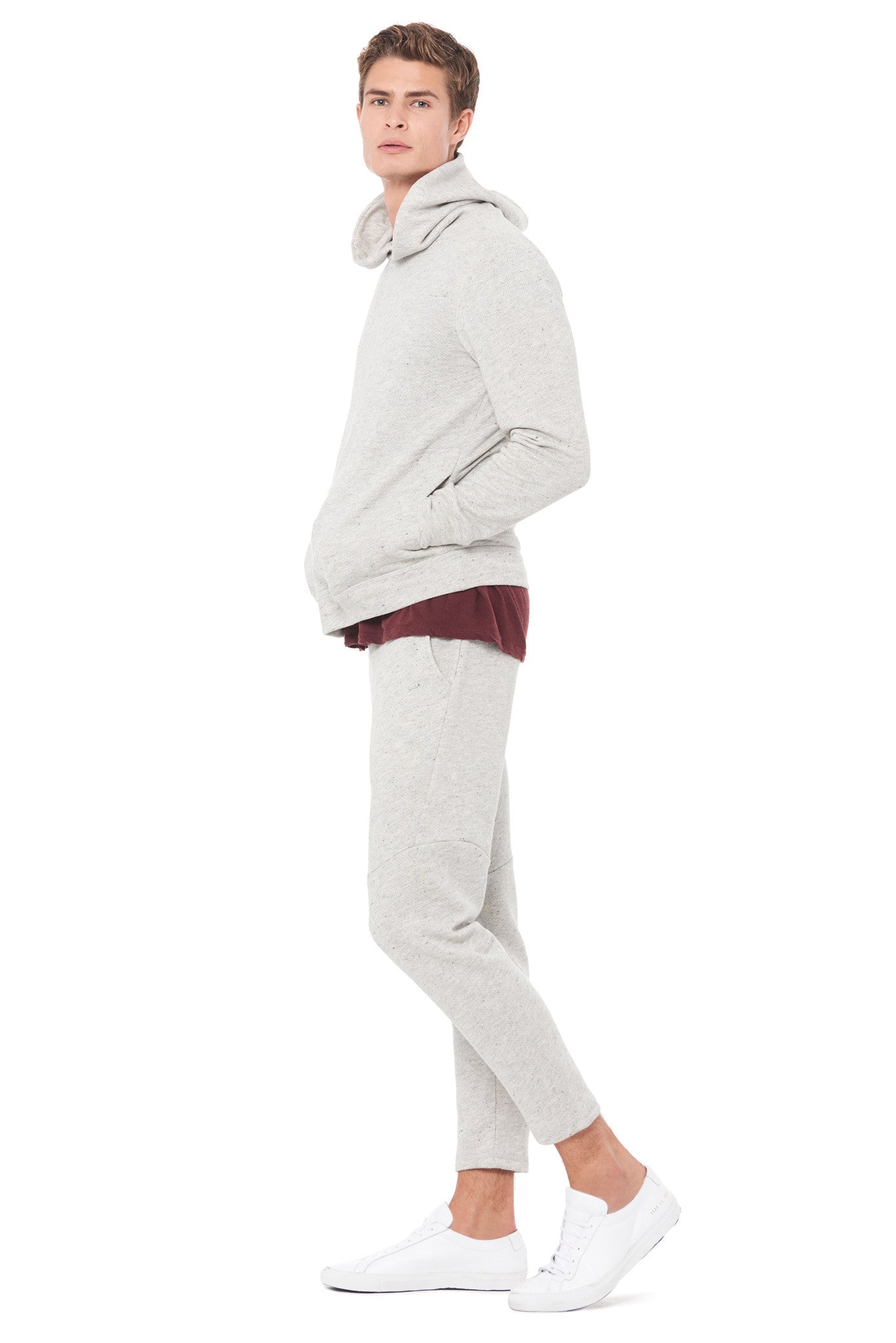 MEN'S LIGHT HEATHER GREY JOGGER PANT