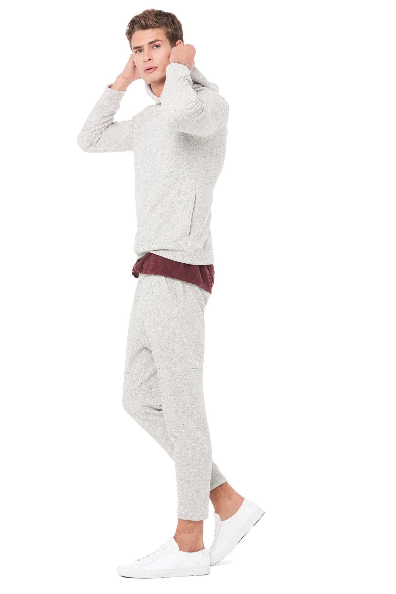 MEN'S LIGHT HEATHER GREY JOGGER PANT