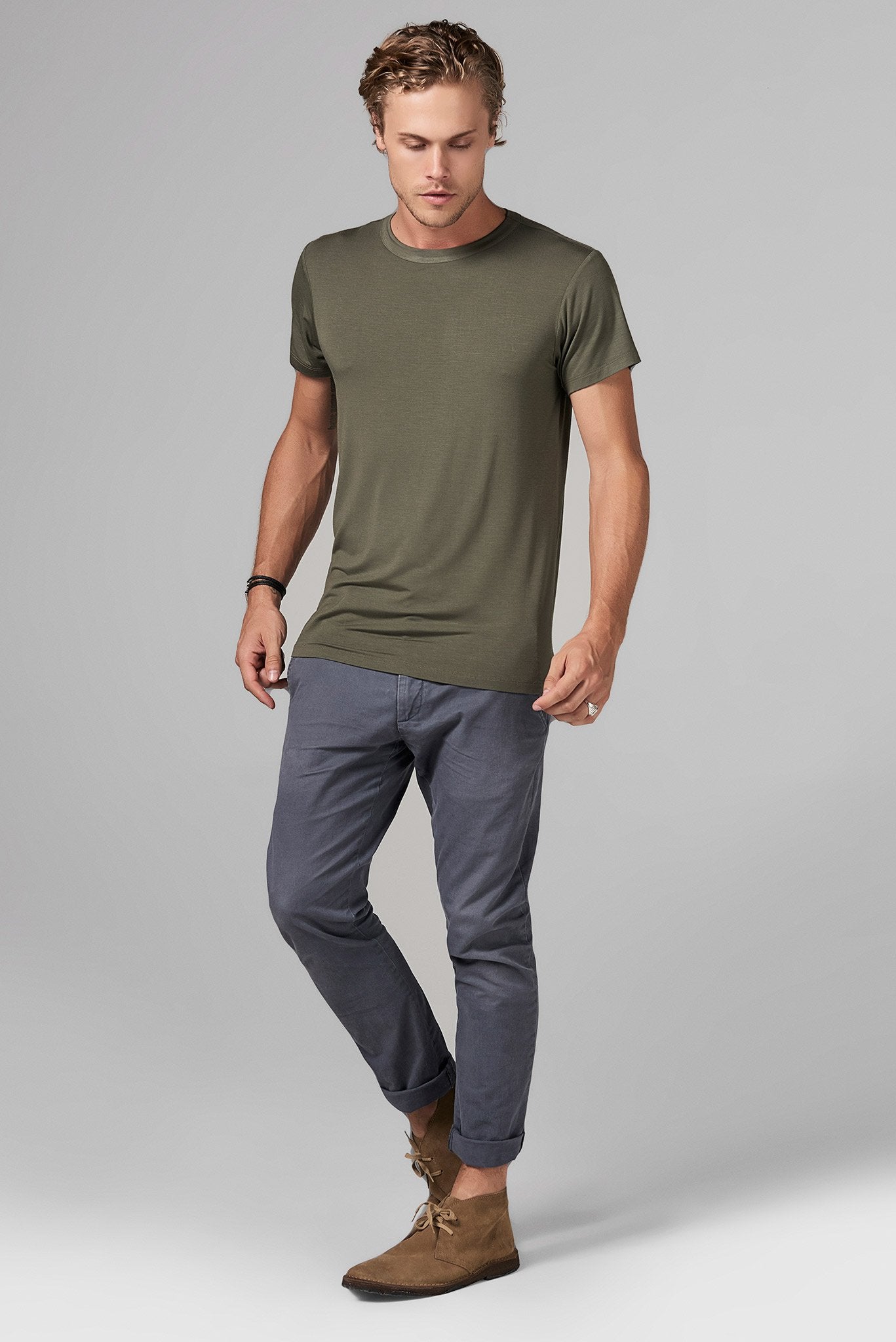 Men's Modal Relaxed Crew Neck Tee