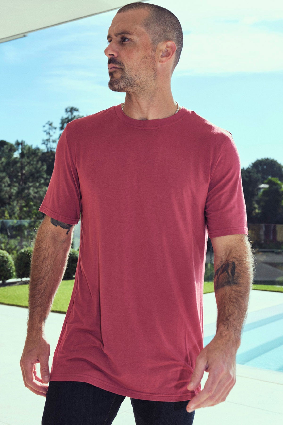 Men's Modal Oversized Crew Tee